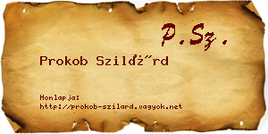 Prokob Szilárd névjegykártya